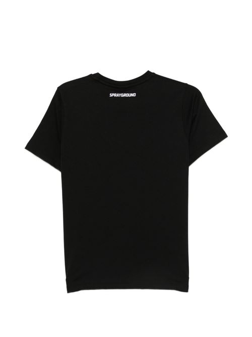 T-shirt bambino Sprayground nera con stampa grafica Sprayground kids | SPY1536BLKX
